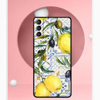 Mediterranean Lemon Case For Samsung Galaxy S24 Ultra S22 Plus S20 S21 FE S8 S9 S10 Note 10 20 S23 Ultra Cover Galaxy S10e