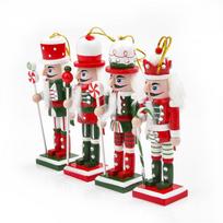 12.5Cm Miniatures Nutcracker Puppet Ornaments Desktop Decoration Cartoons Walnuts Soldiers Band Dolls Nutcracker