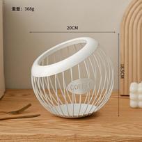 Durable Coffee Pod Holder Multipurpose Desktop Organizer Container Vintage Fruit Bowl Storage Basket for  Home Cafe Hotel Office gray