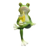 Frog Ornament Resin Decorative Cartoon Animal Hand-Painted Sitting Lying Down Standing Frog 2