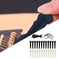 24x Guitar Bridge Pins with Pin Puller Tool