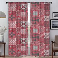 Modern Living Room Curtains 2 Pieces Bohemian Style Shades Blackout Curtains for Camera Halloween Decoration Partition Curtain W50xH70cmx2pcs-CL