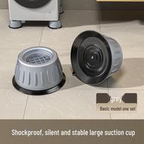 Universal Adjustable Non-Slip Washing Machine & Refrigerator Base - Shockproof, Heightened Design Universal, 1-pack gray
