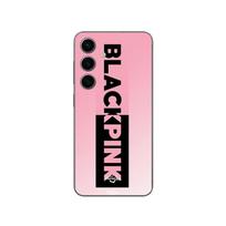 Coque Samsung Galaxy S25 Blackpink logo rose et noir Maniacase juoda