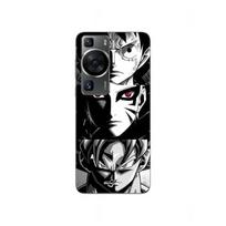 Coque - Maniacase - Huawei P60 - Anime manga - Noir et blanc - Souple balta