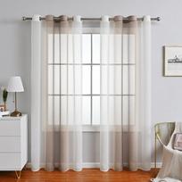 1Set Pink Gradient Half Blackout Window Screen Curtains For Living Dining Room Bedroom Window Curtains Home Window Decoration 132X160CM&Grommet Top