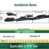 BYD Han/EV/DM Series Silent Boneless Windshield Wiper Blade