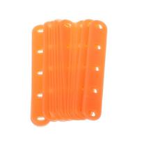 20Pcs Barber Shop Perm Band Hair Perm Rods Hair Rollers Cold Wave Rods With Elastic Rubber Band Professional Styling Tools orange