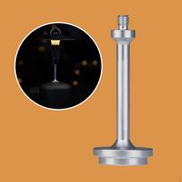 Camping Gas Tank Adapter Canister Outlet Stove Portable Lighting Lantern Argent