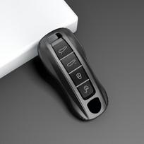 TPU automobilio nuotolinio valdymo pulto rakto dėklo dangtelio apvalkalo apsauginis pultelis, skirtas „Porsche Cayenne Panamera Macan 911 958 Lepin 718 996 971 9YA 986 Boxster“ black