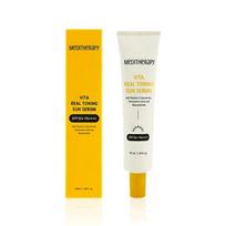 MEDITHERAPY VITA REAL TONING SUN SERUM SPF 50+ PA++++ 40ml, Hybrid sunscreen, Moisturizing, Korean Cosmetics, Kbeauty, sample white