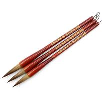 Chinese Spring Festival Couplets Calligraphy Brush Pen Wolf Hair Sumi Drawing Brush for Landscape Painting Watercolor 4 brown