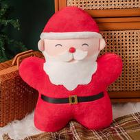 New Christmas Tree Gingerbread Man Santa Plush Toy New Year's Gift Cute Doll Elk Throw Pillow with Holiday Gift