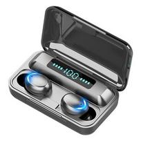 9D HIFI Bluetooth 5.0 CVC8.0 belaidės ausinės su įkrovimu ir triukšmo mažinimu juoda