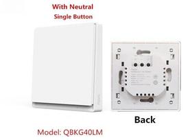 Išmanusis sieninis jungiklis E1 ZigBee 3.0 su nuliniu laidu Išmanieji jungikliai veikia su Aqara Homekit 1 key