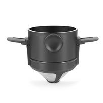 Reusable Coffee Filters Durable Stainless Steel Holder Mesh Funnel Baskets Coffee Filters Coffee Strainer Coffee Gadgets black