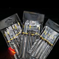 Mini medienos apdirbimo dildės – 6 dalių rinkinys kietmedžiui ir raudonmedžiui 3mm×140mm Any (1 piece) gray