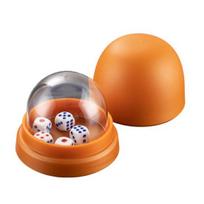 45667 Sets Dice Cup with Clear Cover Base Dot Dice Manual Shaker 1pc juoda