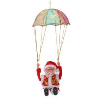 Parachute Christmas Ornaments Lovely Shape Safe Eco Friendly Fleece PC Christmas Hanging Ornament beige