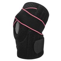 Sports Knee Pads Adjustable Breathable Knee Brace with Side Stabilizers for Meniscus Tear Men Women rožinė