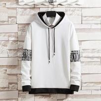 Spring and Autumn Men's Casual All-match Hooded Pullover Quick-drying Running Sports Men's Sweater Tops XXXL balta