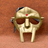 MF Doom Mad Villain Gladiator Face Mask Steel with Brass Finish for Cosplay, Costumes Unique Christmas Gifts