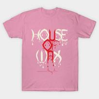 T Shirt Women House Of Wax Harajuku Print Kawaii Tshirt Summer Short Sleeve Female T-Shirt Top Tee S rožinė
