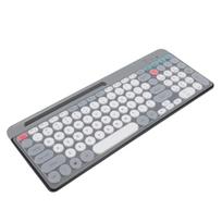 Keyboard Mouse Set Dual Mode Wireless Bluetooth Keyboard Mouse Vintage Round Keycaps Keyboard and