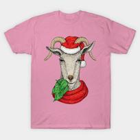 T Shirt Women Winter Holiday Goat Harajuku Print Kawaii Tshirt Summer Short Sleeve Female T-Shirt Top Tee S