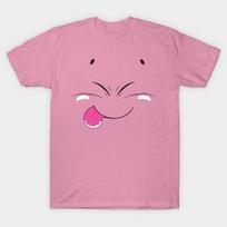 T Shirt Women Majin Buu Face Harajuku Print Kawaii Tshirt Summer Short Sleeve Female T-Shirt Top Tee S pink