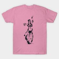 T Shirt Women Splaaash Series Gipsy Queen Ink Harajuku Print Kawaii Tshirt Summer Short Sleeve Female T-Shirt Top Tee 4XL rožinė