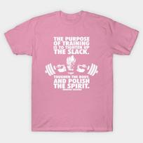 T Shirt Women The Purpose Of Training Goku Squat Harajuku Print Kawaii Tshirt Summer Short Sleeve Female T-Shirt Top Tee S rožinė
