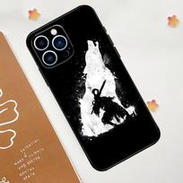 Wolf Case For Apple iPhone 12 13 Mini 11 14 15 16 Pro Max Plus X XR XS Max Coque iPhone 16 Pro black