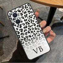Personalised Initials Skin Leopard Case For OPPO Find X6 Pro X3 X2 Neo X5 Lite OPPO Reno 6 Lite 4 5 7 8 10 8T 5Z 2Z 4Z Coque OPPO Reno10 Pro black