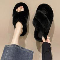 Madingos, aukštį didinančios pliušinės šlepetės moterims - Puikiai tinka vasarai ir rudeniui Size 36/37