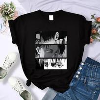 Summer Round Neck Printed Top Fashionable Casual Cute Anime Flower Pattern Short Sleeved Women's Pure Cotton T-shirts S