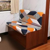 2pcs/set Elastic RV Dinette Cushions Covers RV Spandex Sofa Seat Slipcover Washable Furniture Protector for RV Camper Car Bench gray