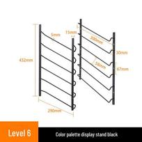 Color Display Rack: Sample Cabinet for Panels, Aluminum Gussets, Wardrobe, and Color Cards black