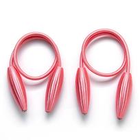Modern Decorative Curtain Tie Backs No Drill DIY Twist Window Curtain Holders Flexible Home Decor 1 pair rožinė