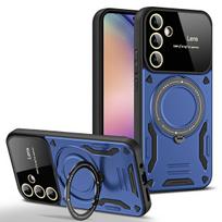 For Samsung Galaxy A54 5G Case Shockproof Armor Phone Case For Galaxy A54 A 54 Magsafe Wireless Charge Magnetic Samsung A54 5G mėlyna