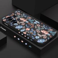 Flower Case For Xiaomi Redmi Note 13 12 11 14 Pro 5G 11s Funda Xiaomi 13T 11T Pro Poco X6 F6 Mi 11 Lite 5G NE Lanyard Cover Redmi Note 13 4G black
