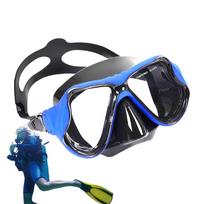 Goggles Swimming Adult With Nose 180 Clear Vision Anti-fog Scuba And Diving Goggles Adjustable Straps Tempered Glass Lenses Pool CHINA black