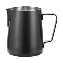304 Nerūdijančio plieno pieno putų ąsotis Latte Espresso kavos pieno ąsotis garų plakimo plakiklis puodelis kavos priedai 350 ml juoda