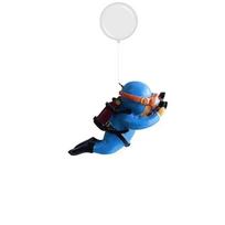 Fish Tank Diver Ornament Creative Mini Fishbowl Landscape Floating Decoration Cute Accessories Aquarium Gifts mėlyna