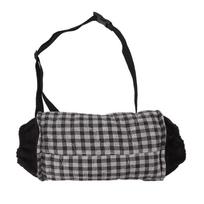 Hand Warmer Pouch Polyester Plaid USB Heated Adjustable Waterproof Hand Muff for Winter Cold