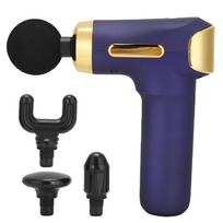 Deep Tissue Muscle Massage Gun 4 Interchangeable Heads Muscle Gun Massager for Muscle Stiffness black