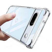 Transparent Silicone Case for Google Pixel 8 Pro 7a 7Pro 6Pro 8Pro 4 XL 8 7 A 6 Pro Back Soft Cover Pixel8 Pixel7 Pixel6 Pixel4 For Google 8 white