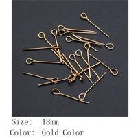 Motinos dienos papuošalai ir aksesuarai 9 smeigtukai adata T-smeigtukai adatos aksesuarai dalys ornamentai namų dekoracijoms ir aksesuarams A71-200pcs-18mm-Gold