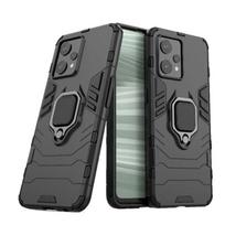 OPPO K12X K10X K11 K10 Global galinio dangtelio telefono dėklas smūgiams atsparus šarvas nuo kritimo metalinis žiedo laikiklis magnetinis apsauginis coque CHINA&For OPPO K10 Global juoda