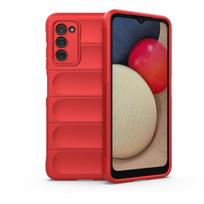 For Samsung Galaxy A05s A04s A03s A05 A04 A03 A04e A03 Core 4g Back Cover Phone Case Liquid Silicone Anti-fall Shockproof Coque For A03 raudona